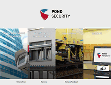 Tablet Screenshot of pond-security.com